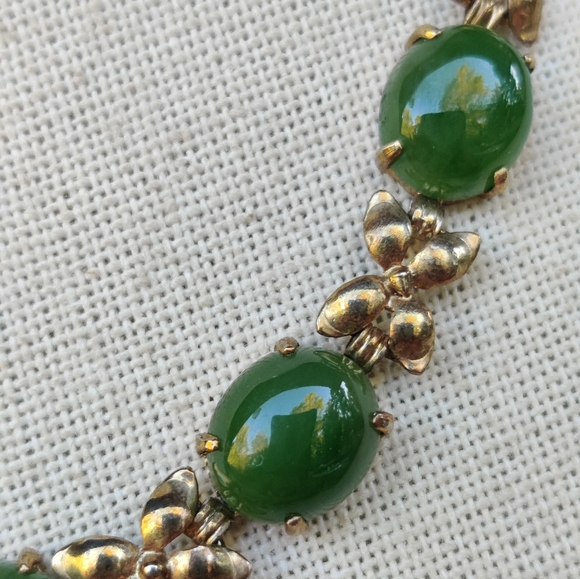 Antique jade necklace - Picture 8 of 12